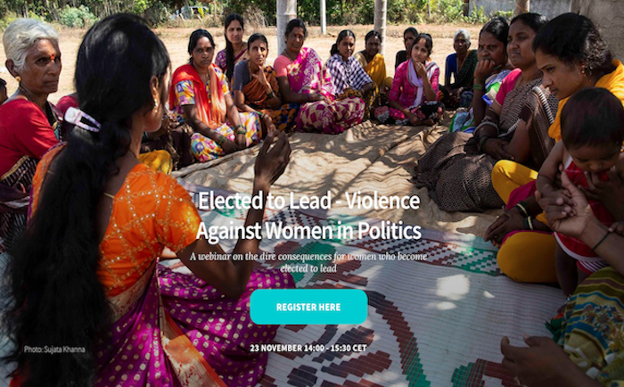 Elected to lead: webinar on violence against women in politics ...