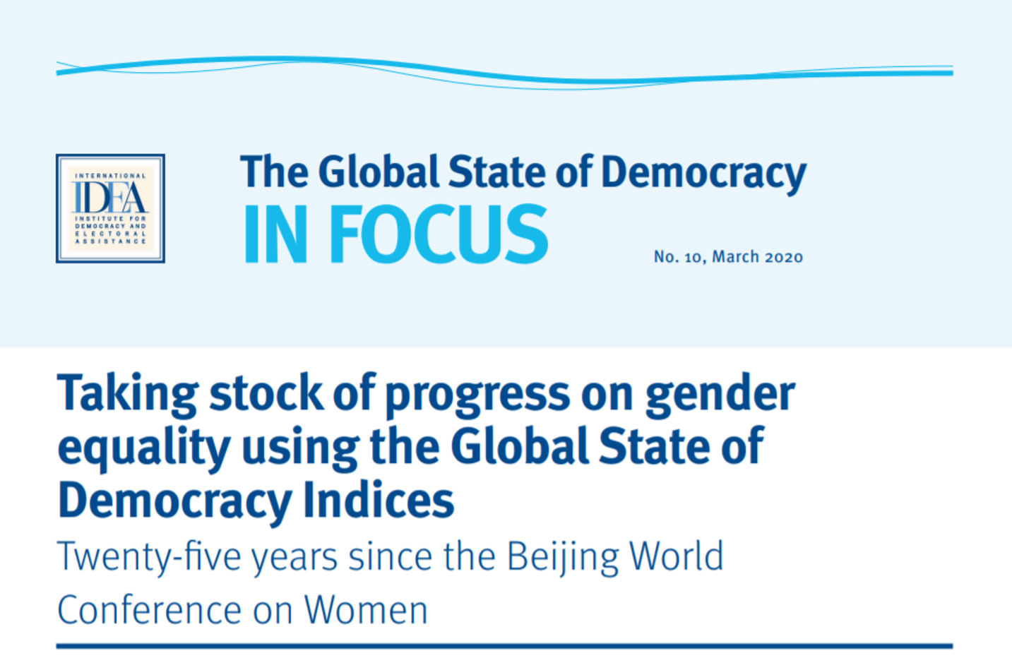 Taking stock of progress on gender equality using the global state of ...