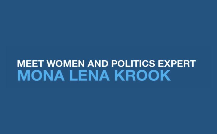 Meet women and politics expert, Mona Lena Krook - Bentley University