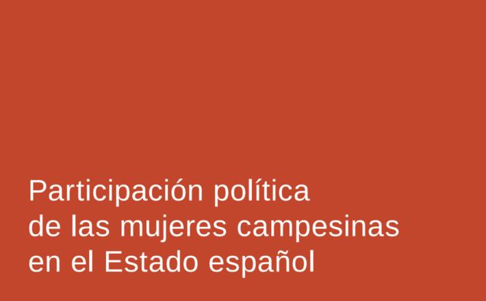 Participación política de las mujeres campesinas en el Estado español - Mundabat