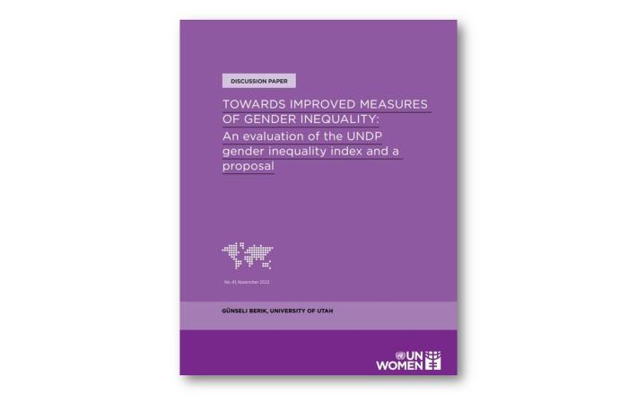 Towards improved measures of gender inequality: An evaluation of the United Nations Development Programme’s Gender Inequality Index and a proposal (Picture: UN Women)