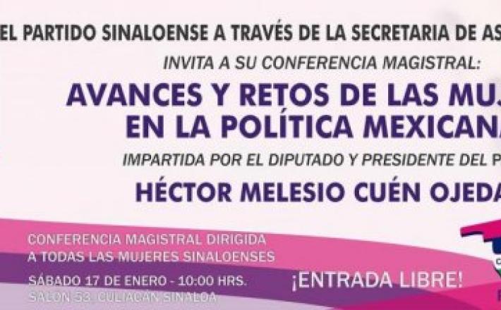 Conferencia magistral “avances y retos de las mujeres en la política mexicana”