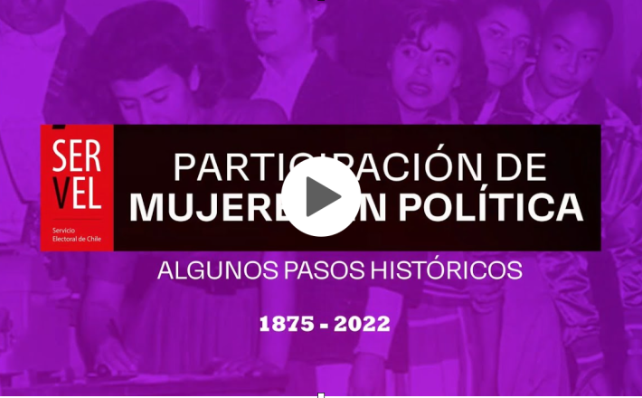 Participación de las mujeres en la política chilena, de 1875 a 2022 (Youtube)