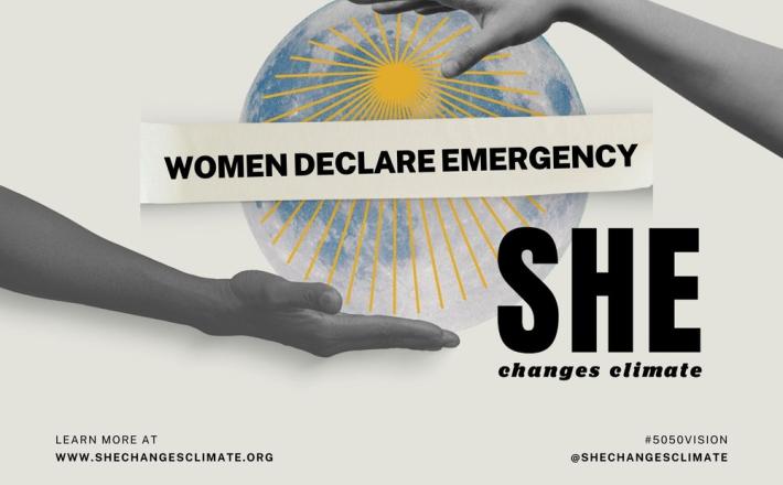 Leaders are asking for equal and visible representation of women in the COP 27 presidency and leadership team (Picture: SHE Changes Climate)