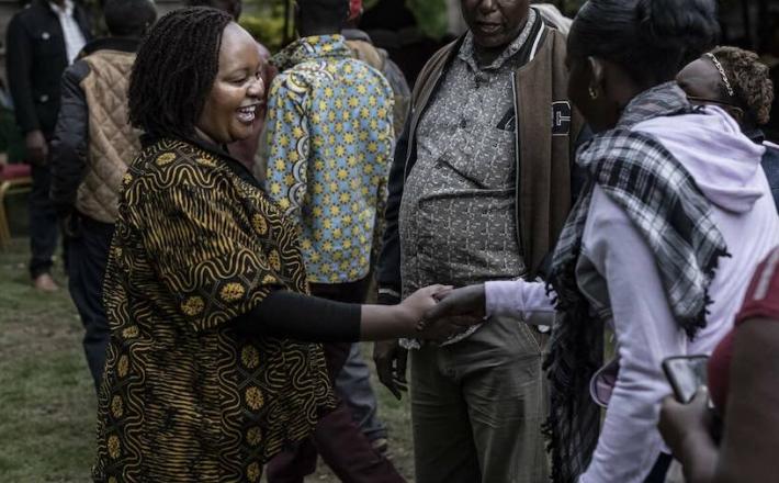 Anne Waiguru, who retained the governership of Kirinyaga county, is one of seven women to win gubernatorial races in this year's elections Tony KARUMBA AFP/File 