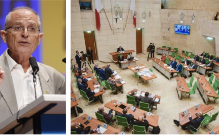 Independent candidate Arnold Cassola tried to challenge the gender corrective mechanism for elections approved by parliament last year - Credit: Malta Today