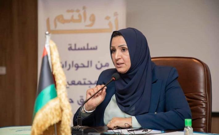 المرشحة الليبية لانتخابات الرئاسة ليلى بن خليفة (اندبندنت عربية)
