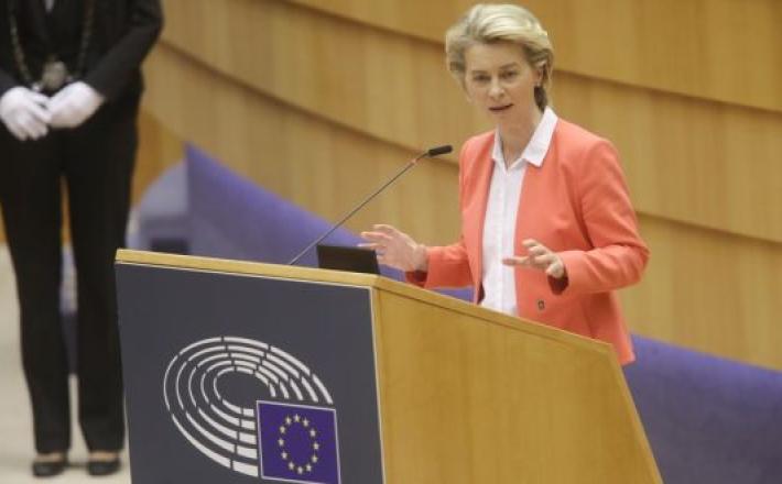 European Commission president Ursula von der Leyen: “I felt hurt and left alone: as a woman and as a European.” Photograph: Olivier Hoslet