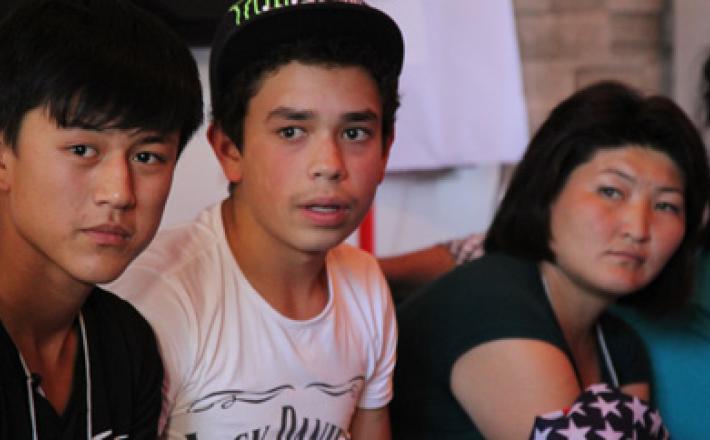 Male students Kyrgystan UNWOMEN