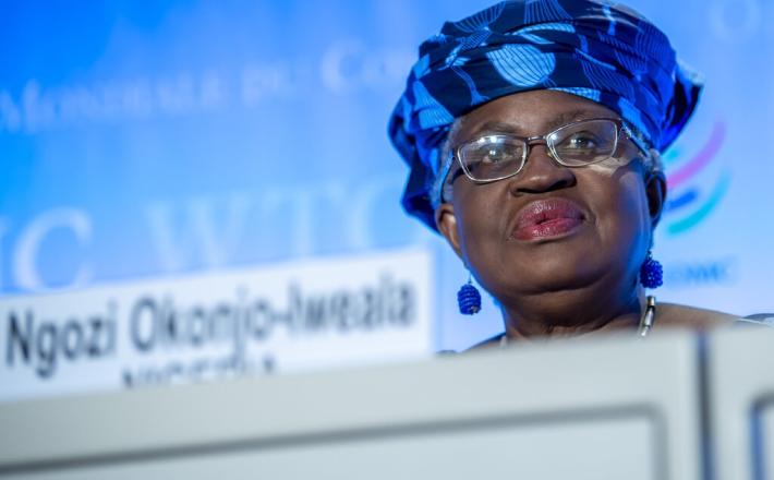 Ngozi Okonjo-Iweala of Nigeria is poised to become the World Trade Organization’s first Black and first female leader.Credit...Martial Trezzini/EPA, via Shutterstock