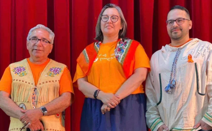 Le 14 juillet, les membres de la Nation crie du Québec ont voté pour élire leur prochain grand chef parmi ces trois candidats : Abel Bosum (à gauche), Mandy Gull-Masty (au centre) et Pakesso Mukash (à droite).  PHOTO : GRACIEUSETÉ : ABEL BOSUM