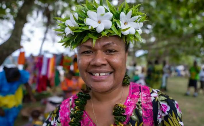 Julia King will be the sixth woman to hold a seat in Vanuatu’s parliament since it gained independence from Britain and France 42 years ago. Photograph: Ginny Stein