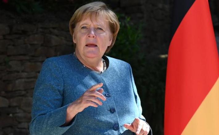 Angela Merkel souhaite faire avancer la cause des femmes dans le monde du travail allemand.. CHRISTOPHE SIMON/AFP