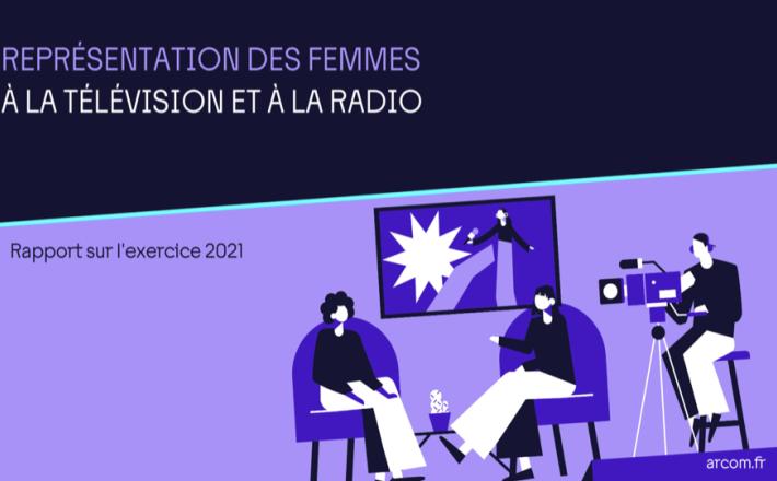 La représentation des femmes à la télévision et à la radio_Couverture du rapport_ARCOM