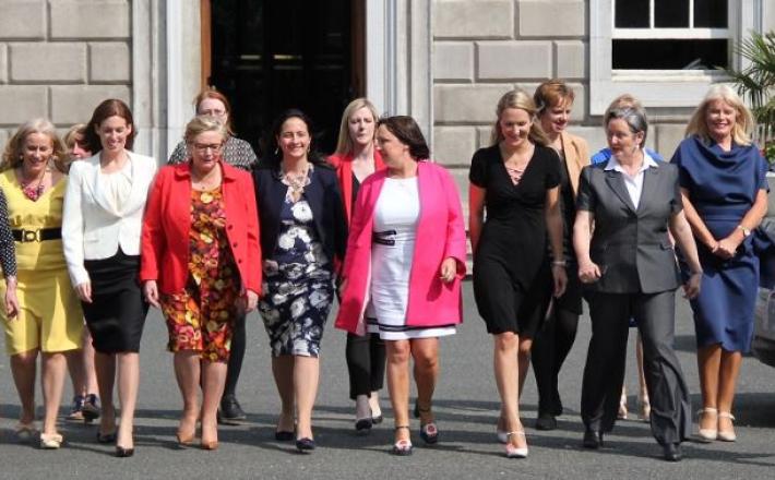 Members of the Irish Women's Parliamentary Caucus, Leinster House, Dublin