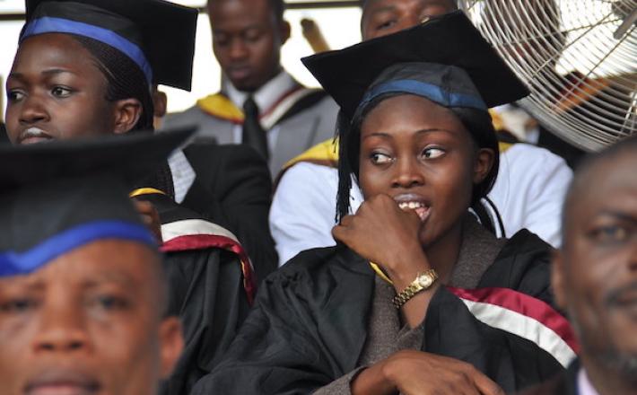 Students graduating from Babcock University, Ilishan-Remo, Nigeria. Credit: Rajmund Dabrowski/ANN.