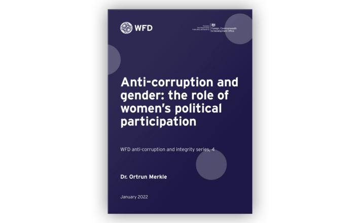 Anti-corruption and gender: the role of women’s political participation. Credit: WFD Foundation
