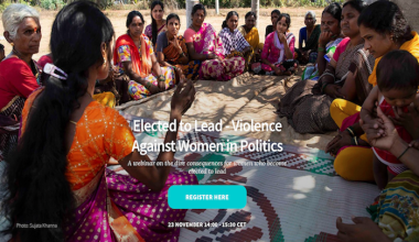 Webinar: elected to lead-violence against women in politics
