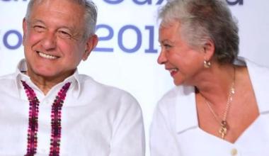 Andrés Manuel López Obrador y Olga Sánchez Cordero (Instagram Olga Sánchez Cordero)