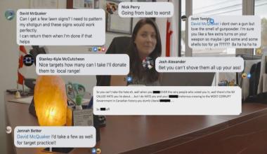 Les menaces et insultes que la députée de Fredericton Jenica Atwin a reçues dans les médias sociaux sont parfois très violentes. PHOTO : RADIO-CANADA