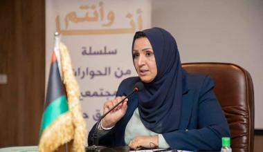 المرشحة الليبية لانتخابات الرئاسة ليلى بن خليفة (اندبندنت عربية)