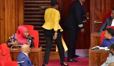 The MP was ordered to leave parliament after a complaint about her trousers