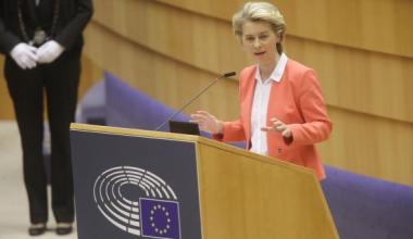 European Commission president Ursula von der Leyen: “I felt hurt and left alone: as a woman and as a European.” Photograph: Olivier Hoslet