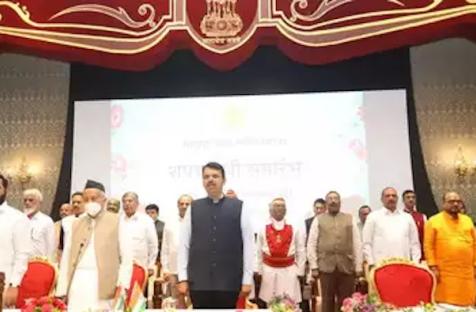 Maharashtra cabinet expansion. Photo: @Dev_Fadnavis/Twitter 