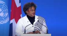 Barbados Prime Minister Mia Mottley addresses COP26 (IPU)