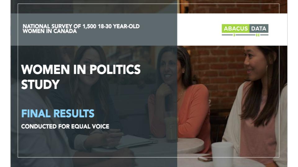 Women In Politics Study - Abacus/ Equal Voice 
