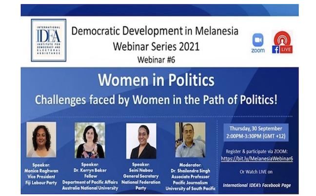 Women in politics- challenges faced by women in the path of politics in Fiji (copyright: International IDEA