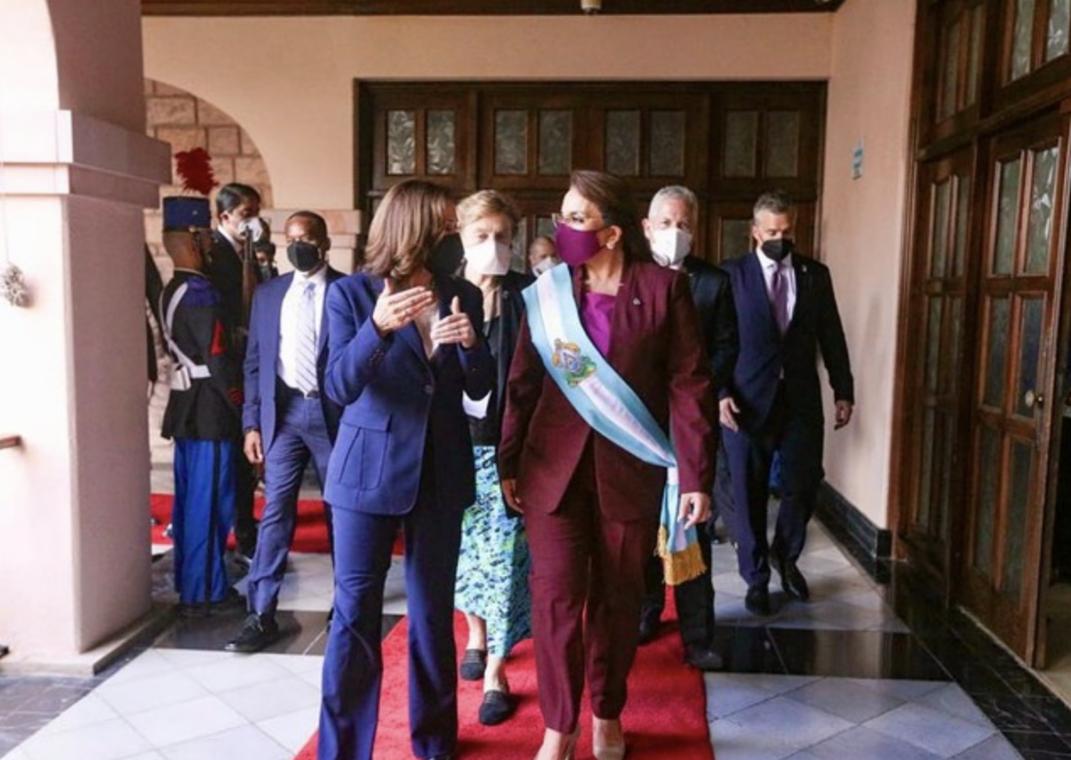 U.S. Vice President Kamala Harris—meets with Honduran President Xiomara Castro, thon Jan. 27. (Instagram / Ms Magazine)