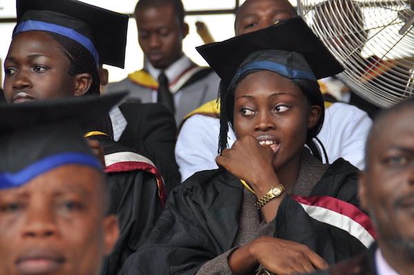 Students graduating from Babcock University, Ilishan-Remo, Nigeria. Credit: Rajmund Dabrowski/ANN.