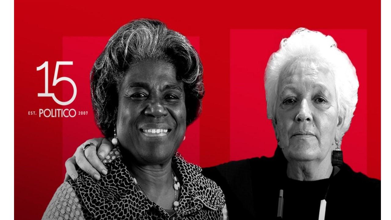 “We thought you were going to be a good girl”: Two foreign policy dynamos confront the male world order (Picture: Politico)