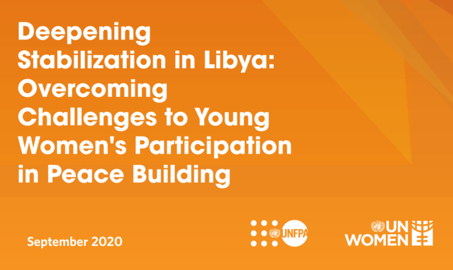 Deepening Stabilization in Libya: Overcoming Challenges to Young Women's Participation in Peace Building